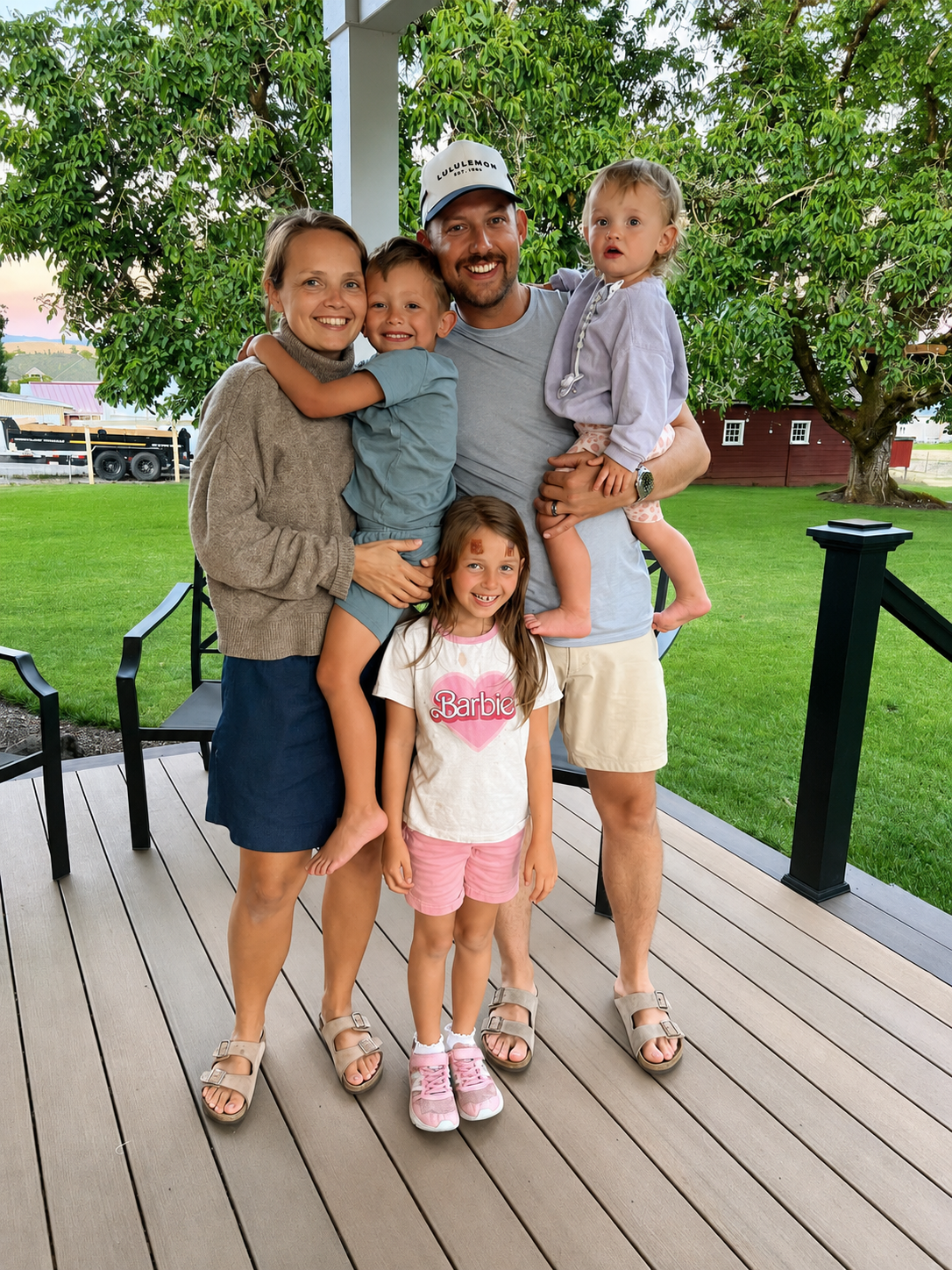 Robert Balazs and family in Chilliwack, BC
