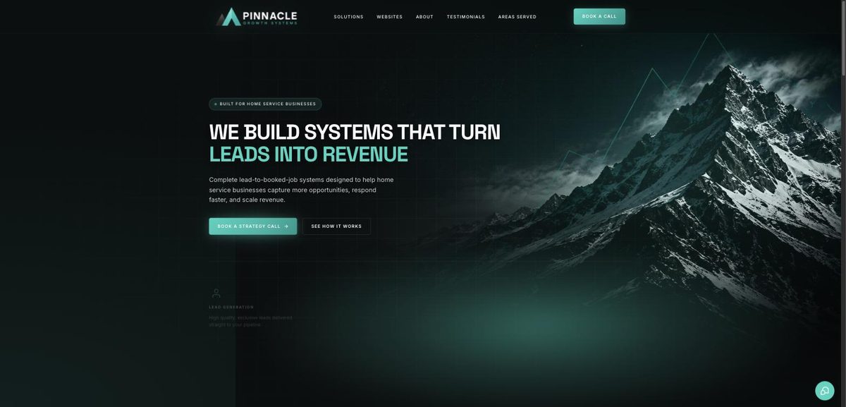 Pinnacle Growth Systems homepage