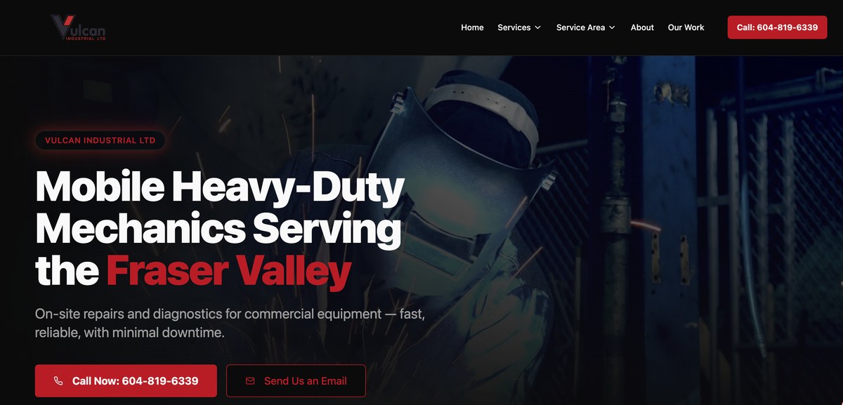 Vulcan Industrial homepage